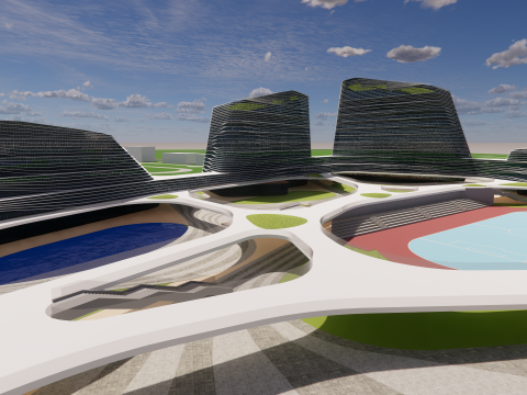 Modern City Block -A9 Modelo 3D