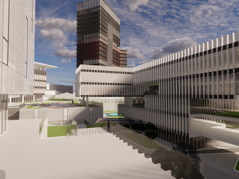 Modern City Block -A10 3Dモデル