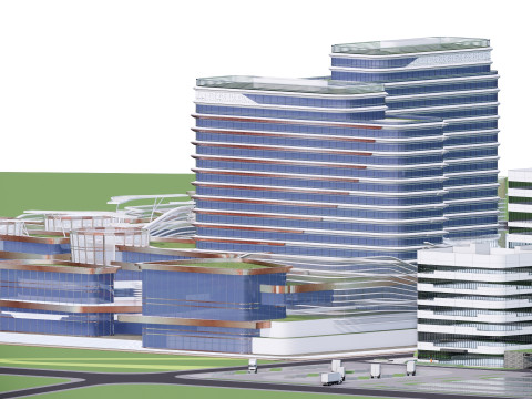 Modern City Block -A11 Model 3D