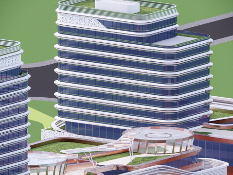 Modern City Block -A11 Model 3D