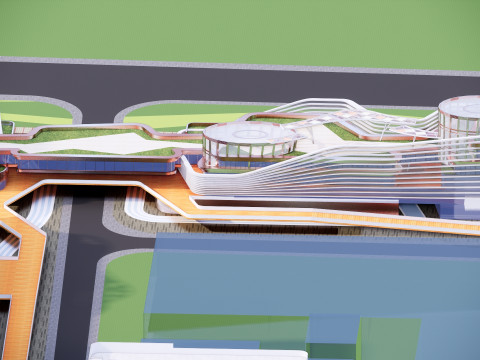 Modern City Block -A11 Model 3D