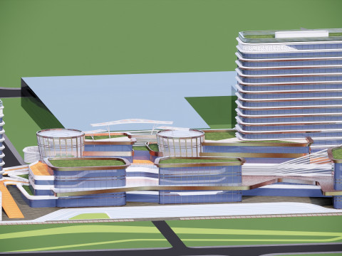 Modern City Block -A11 Model 3D