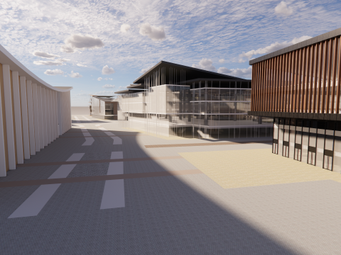 Modern City Block -A13 3D Model