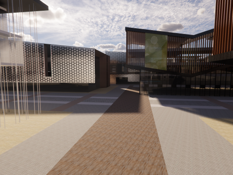 Modern City Block -A13 3D Model