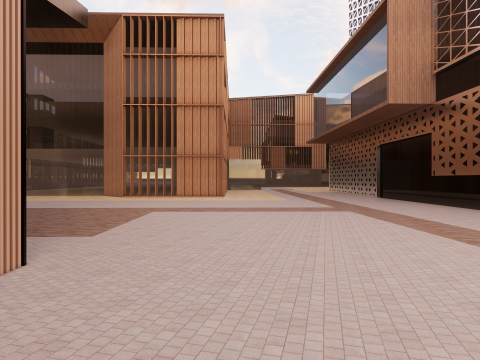 Modern City Block -A13 3D Model