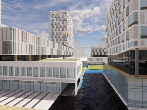 Modern City Block -A15 3D Model