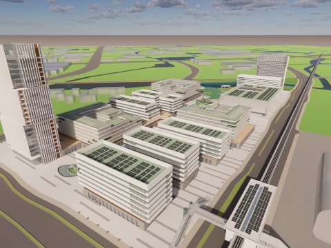 Modern City Block -A17 3D Model