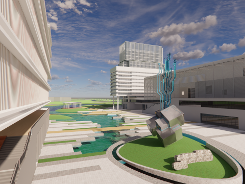 Modern City Block -A17 3D Model