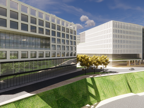 Modern City Block -A18 Model 3D