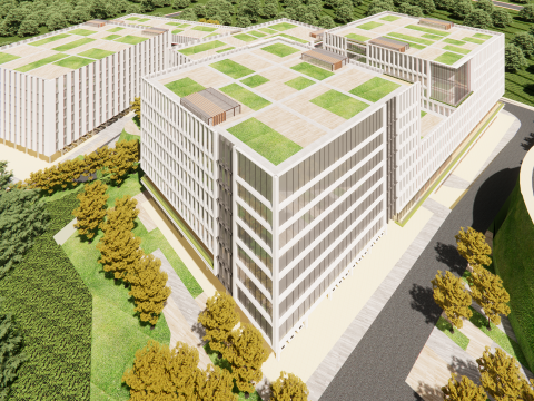 Modern City Block -A18 Model 3D