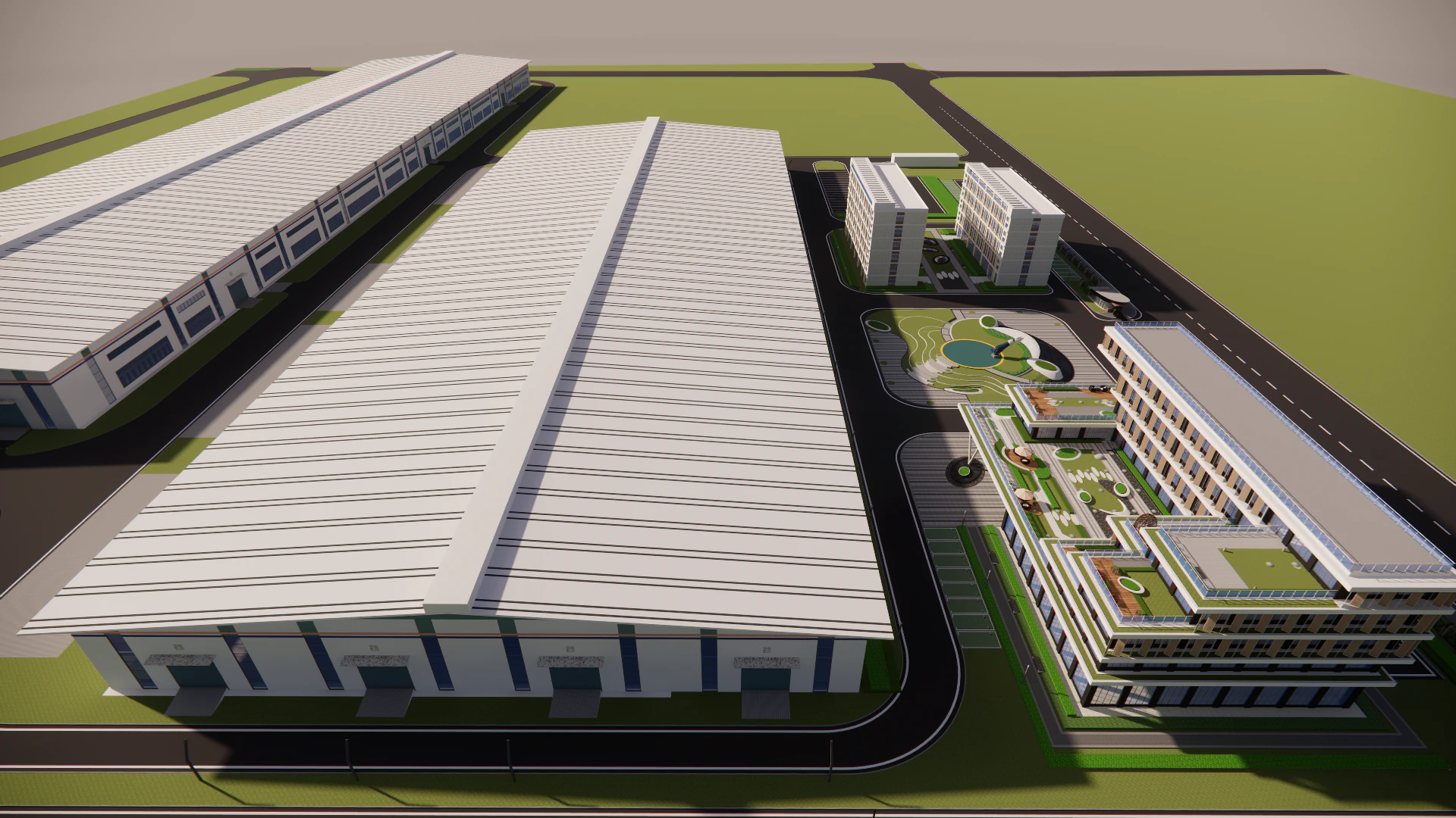 Industrial Scene -A19 3D Model .c4d .max .obj .3ds .fbx .stl .blend 
