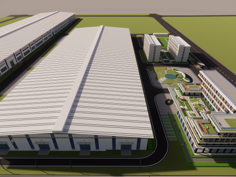 Industrial Scene -A19 Model 3D