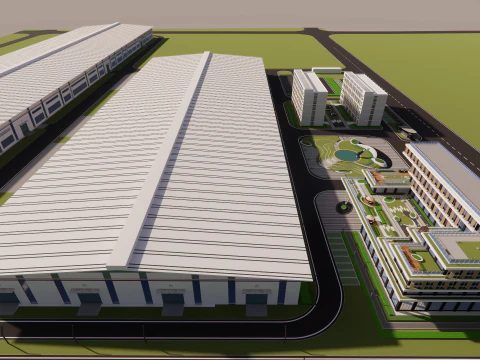 産業シーン -A19 3Dモデル