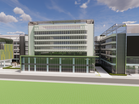 Modern City Block -A20 Model 3D