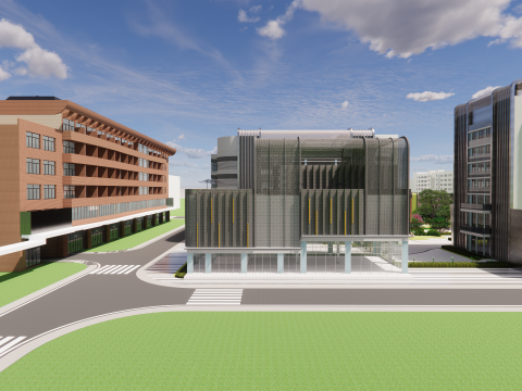 Modern City Block -A20 Model 3D