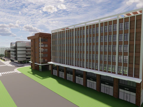 Modern City Block -A20 3D Model