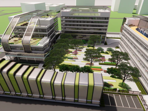Modern City Block -A20 3D Model