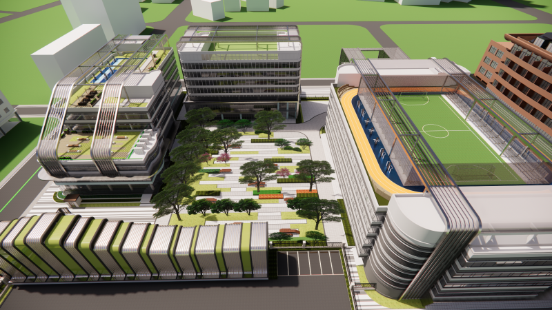 Modern City Block -A20 Model 3D .c4d .max .obj .3ds .fbx .stl .blend