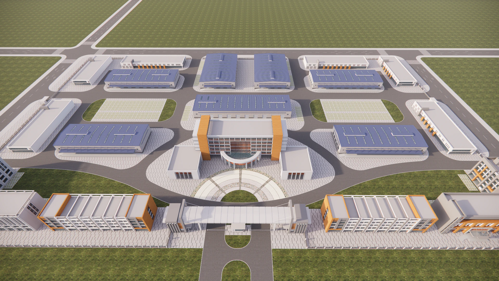 Industrial Scene -A22 3D Model .c4d .max .obj .3ds .fbx .stl .blend