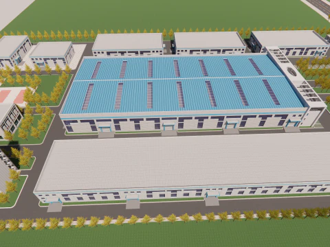 Scena industriale -A23 Modello 3D