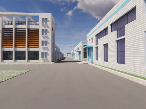 Industrial Scene -A23 3D Model