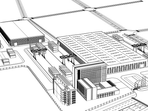 Industrial Scene -A25 3D Model