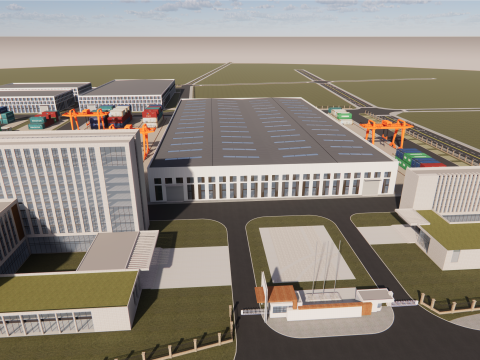 Industrial Scene -A25 3D Model