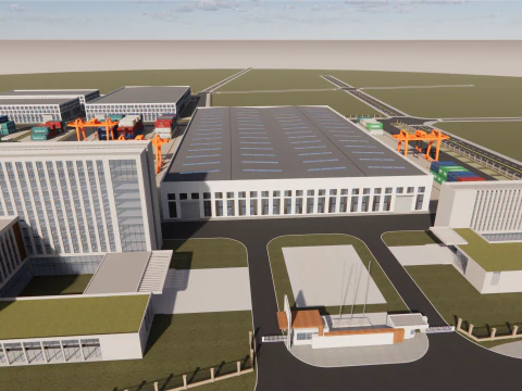 Industrial Scene -A25 3D Model