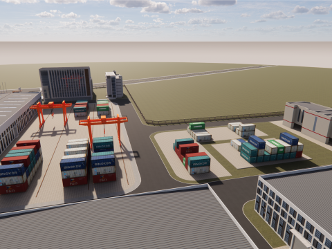 Industrial Scene -A25 3D Model