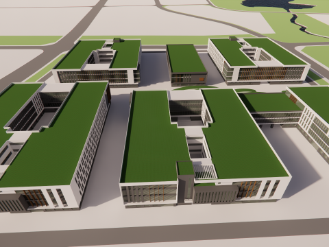 Modern City Block -A26 3D मॉडल