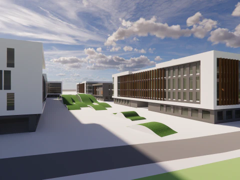 Modern City Block -A26 3D Model
