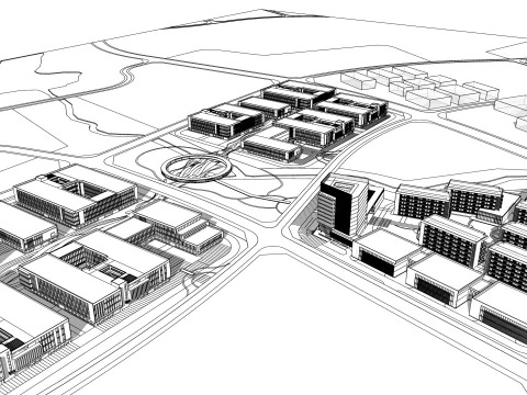 Modern City Block -A26 3D Model