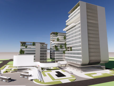 Modern City Block -A27 3D Model