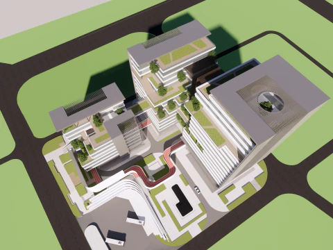 Modern City Block -A27 3D Model