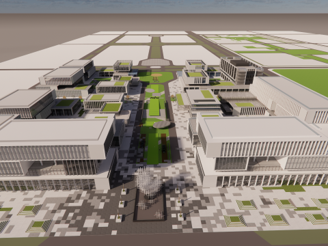 Modern City Block -A28 3D Model