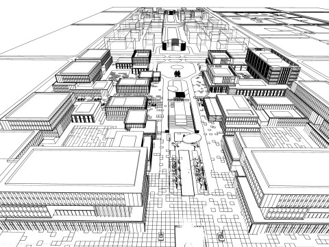 Modern City Block -A28 3D Model