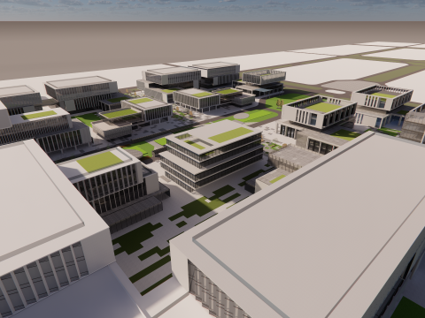 Modern City Block -A28 3D Model