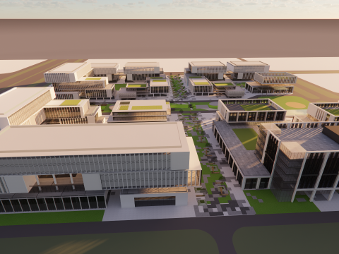 Modern City Block -A28 3D Model