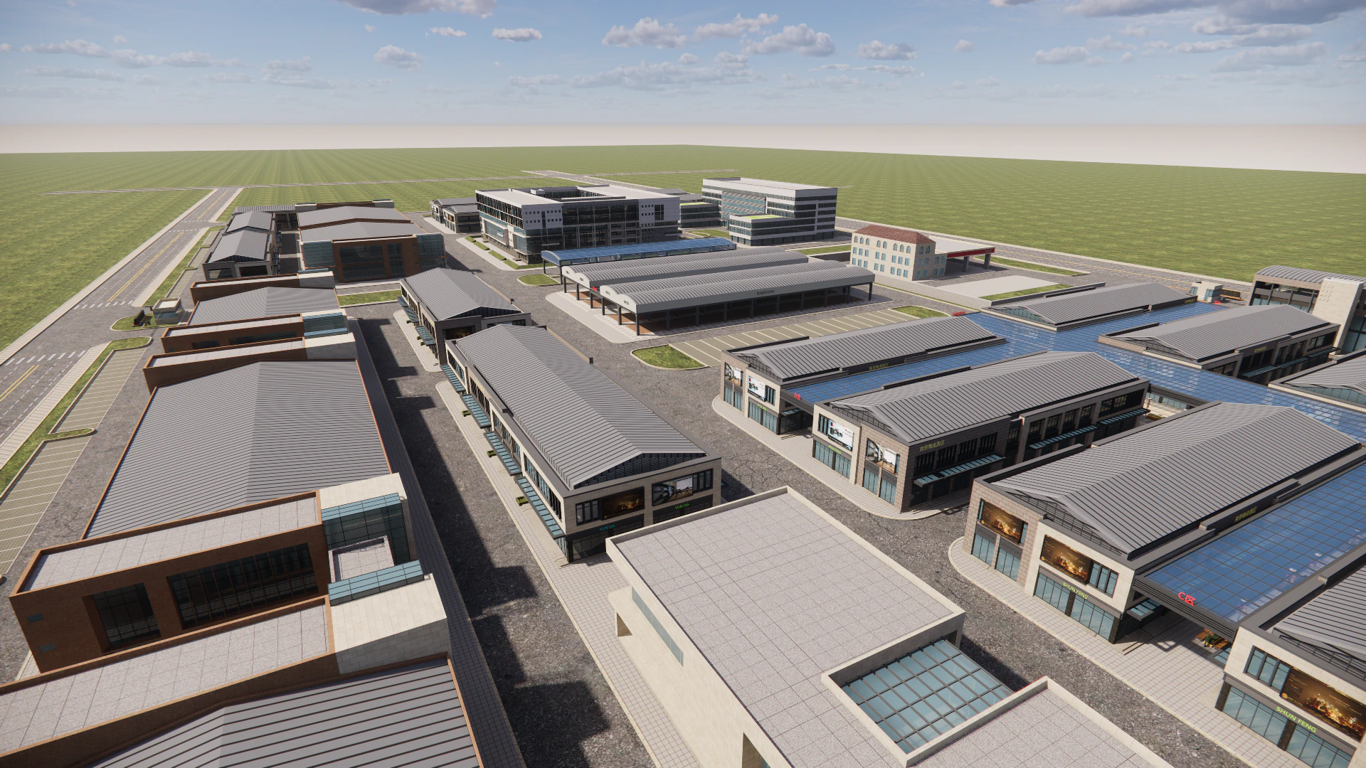 Industrial Scene -A29 3D Model .c4d .max .obj .3ds .fbx .stl .blend 