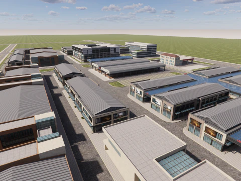 Scena industriale -A29 Modello 3D