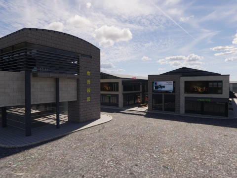 Industrial Scene -A29 3D Model