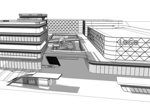 Modern City Block -A30 3D Model