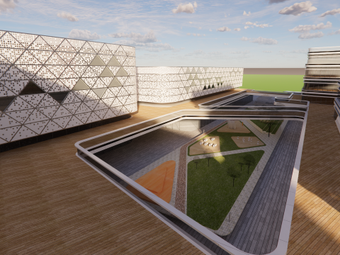Modern City Block -A30 3D Model