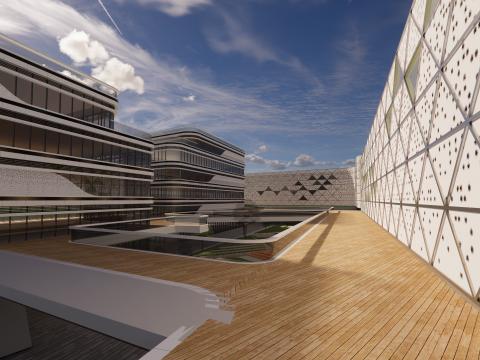 Modern City Block -A30 3D Model