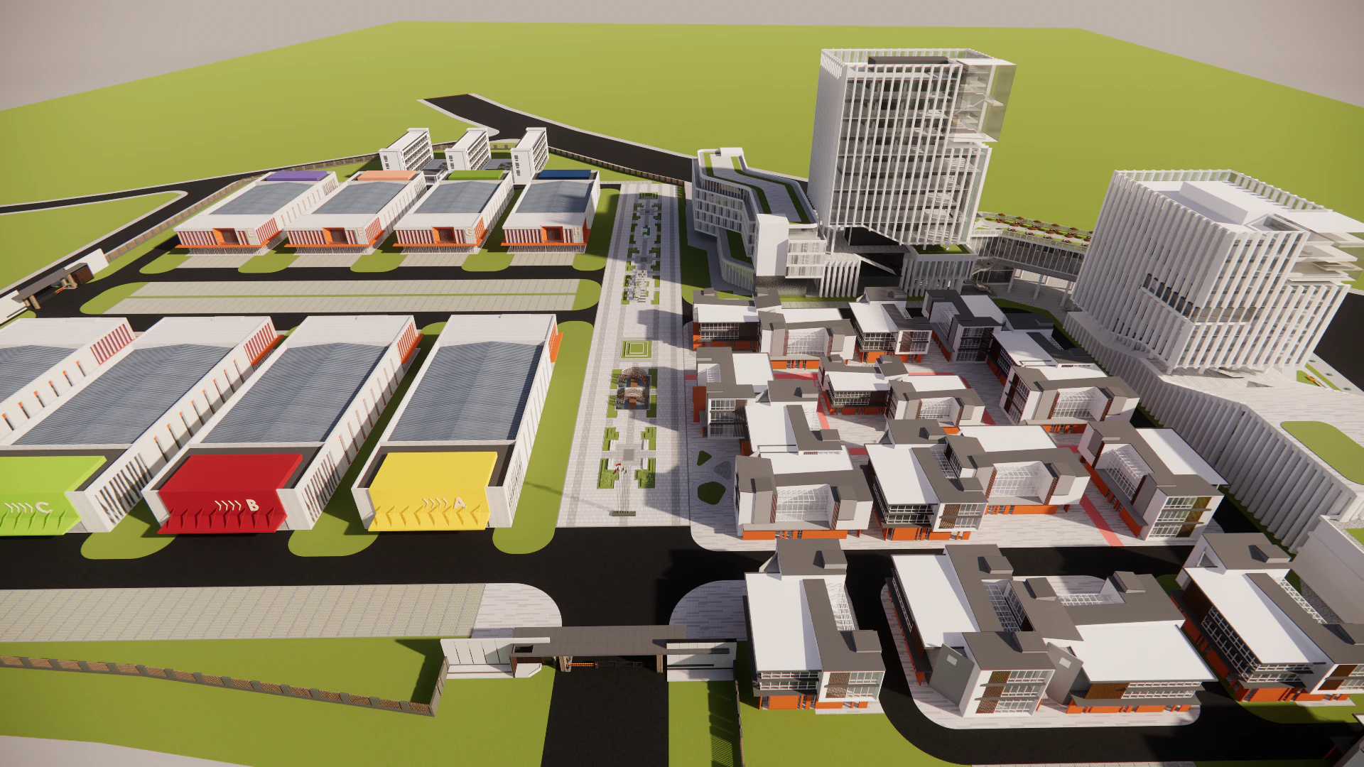 Industrial Scene -A31 3D Model .c4d .max .obj .3ds .fbx .stl .blend 
