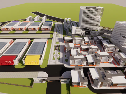 Scena industriale -A31 Modello 3D