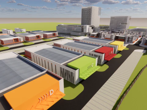 Industrial Scene -A31 3D Model