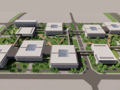 Industrial Scene -A32 3D Model