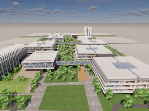 Scena industriale -A32 Modello 3D