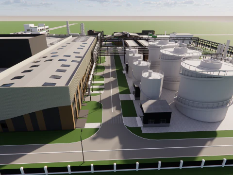 Scena industriale -A33 Modello 3D